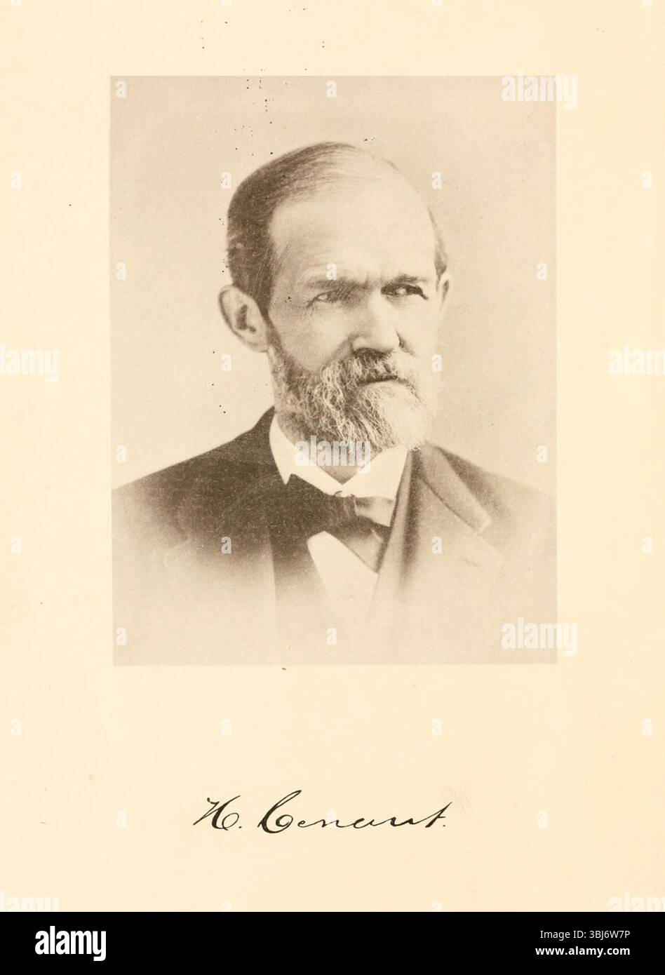Hezekiah Conant.  Engraved Portrait, 19th century Stock Photo