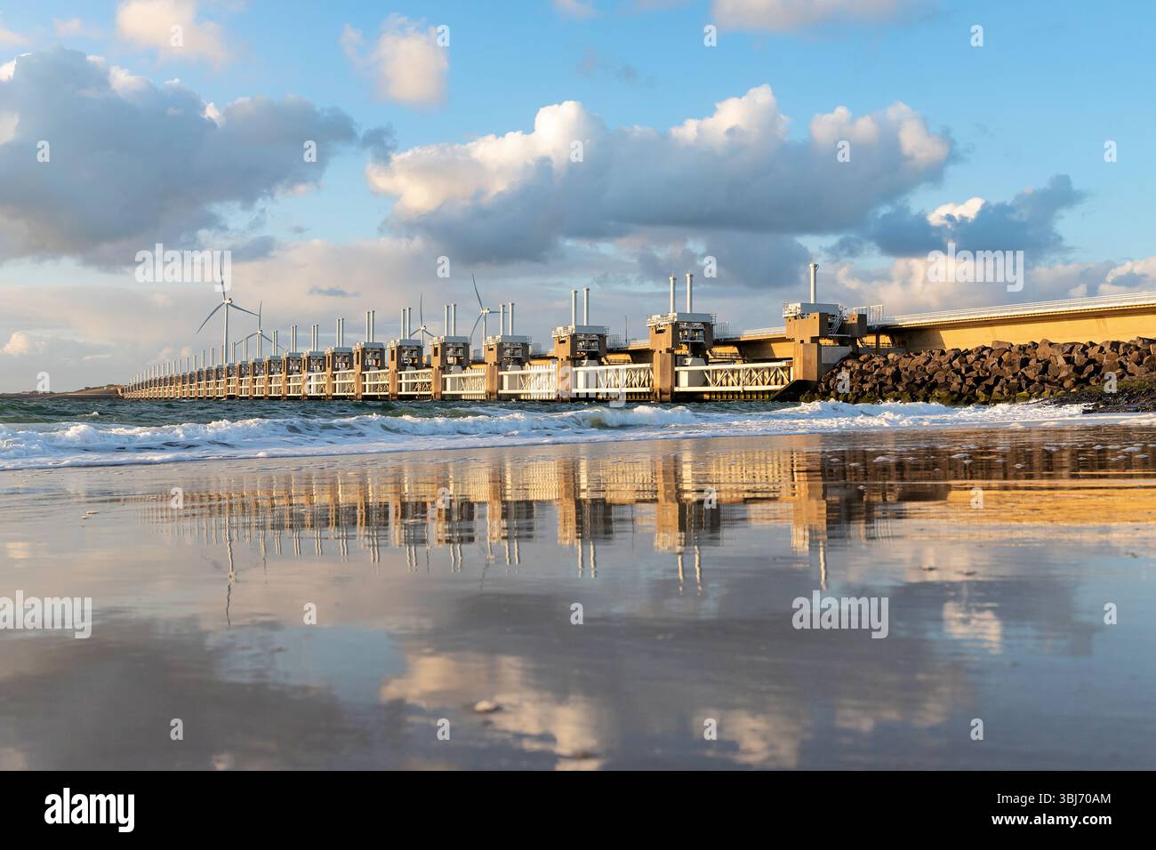 The Oosterscheldekering (Eastern Scheldt storm surge barrier) of the ...