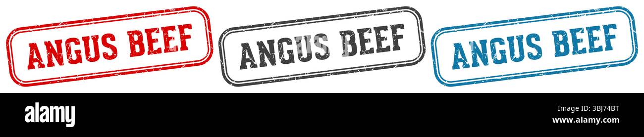 angus beef stamp. angus beef stamp set on white background Stock Vector ...