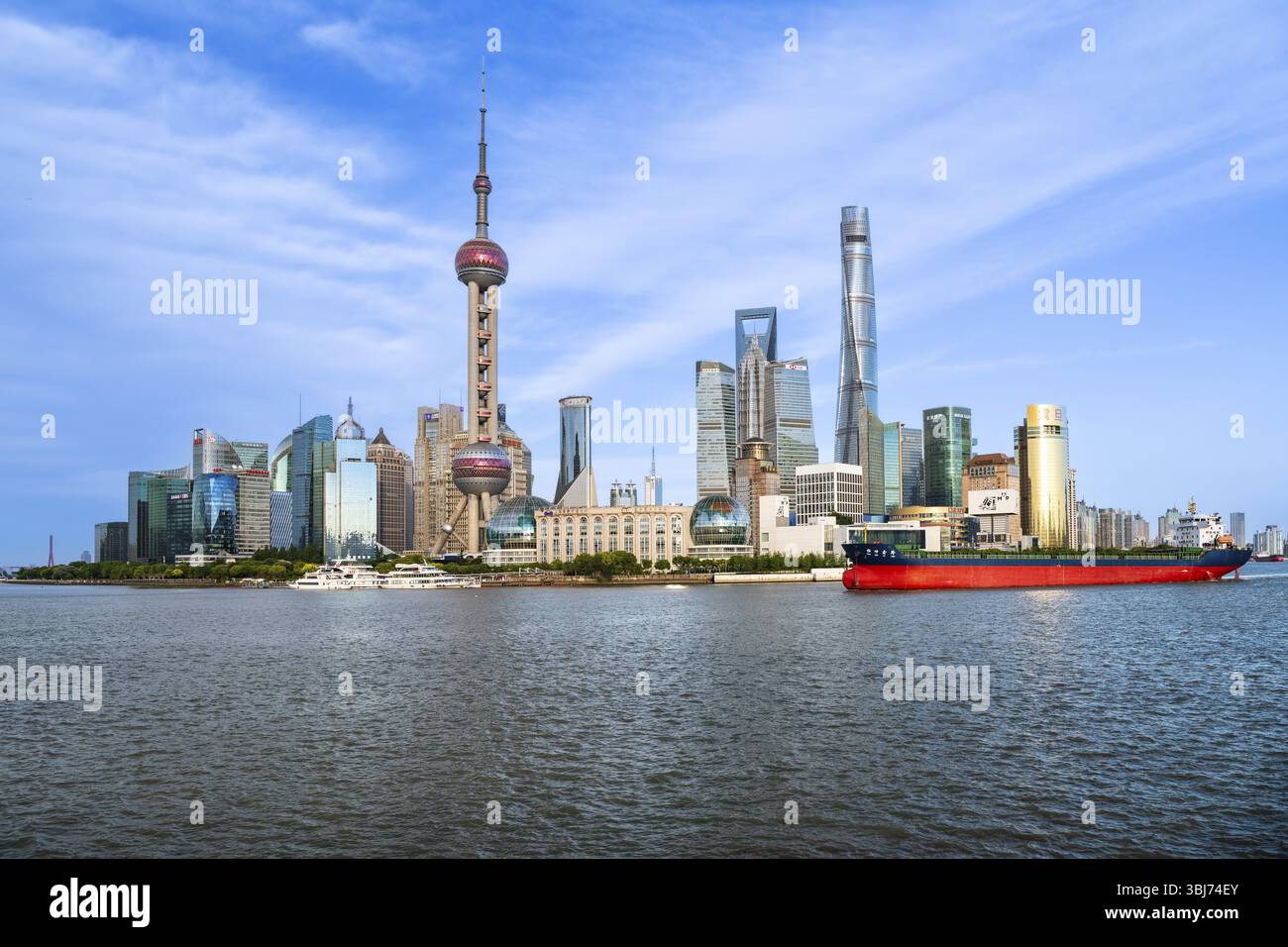 Skyline, skyscraper, Pearl Tower, Shanghai Tower, Shanghai World ...