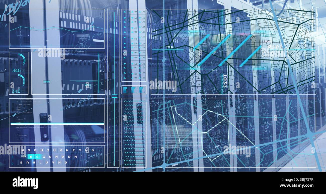 Projecting holographic ui overlays hi-res stock photography and images ...