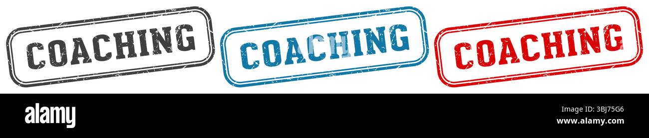 coaching stamp. coaching  stamp set on white background Stock Vector