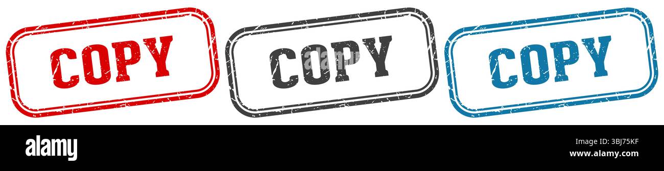copy stamp. copy  stamp set on white background Stock Vector