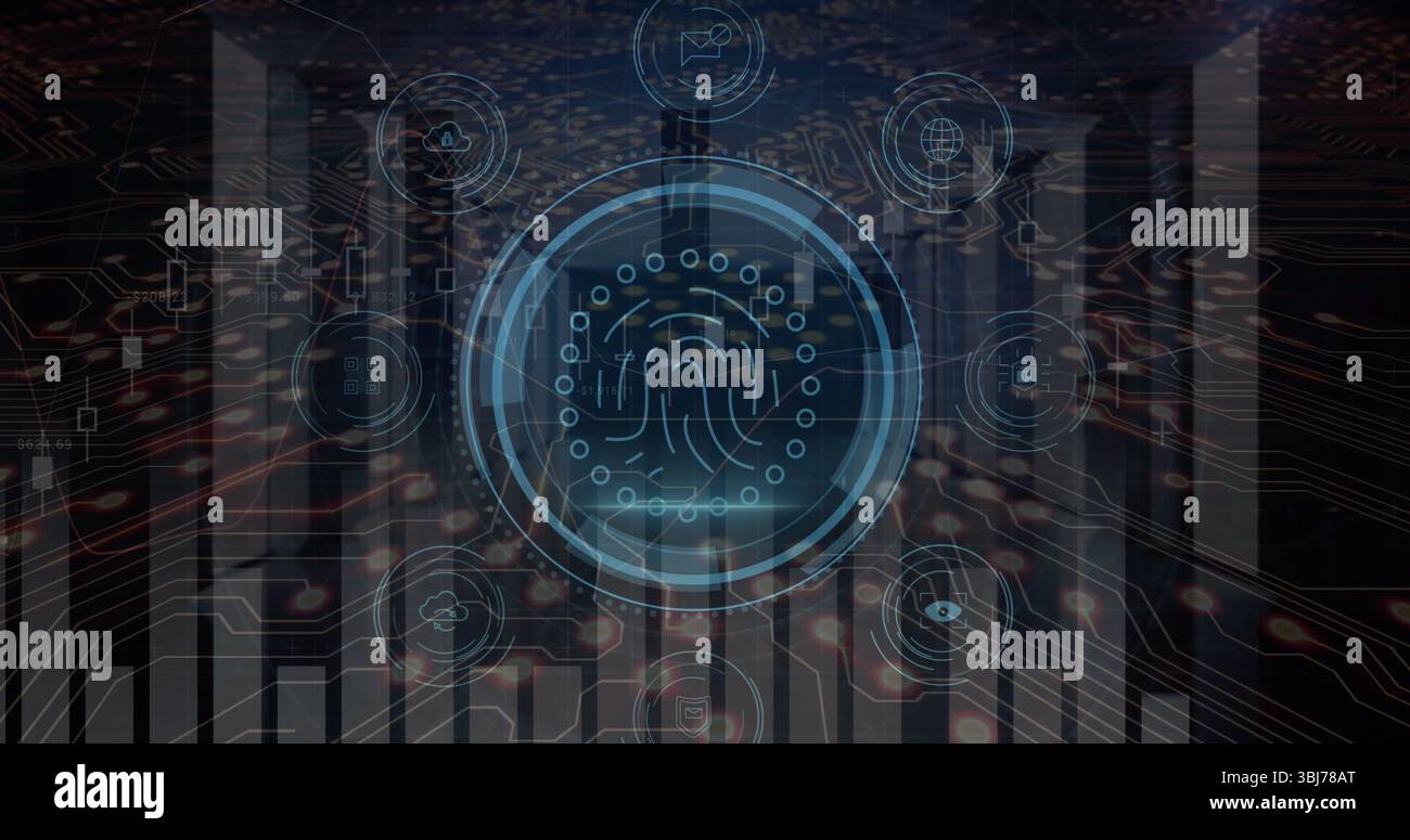 System security visualization database node hi-res stock photography ...