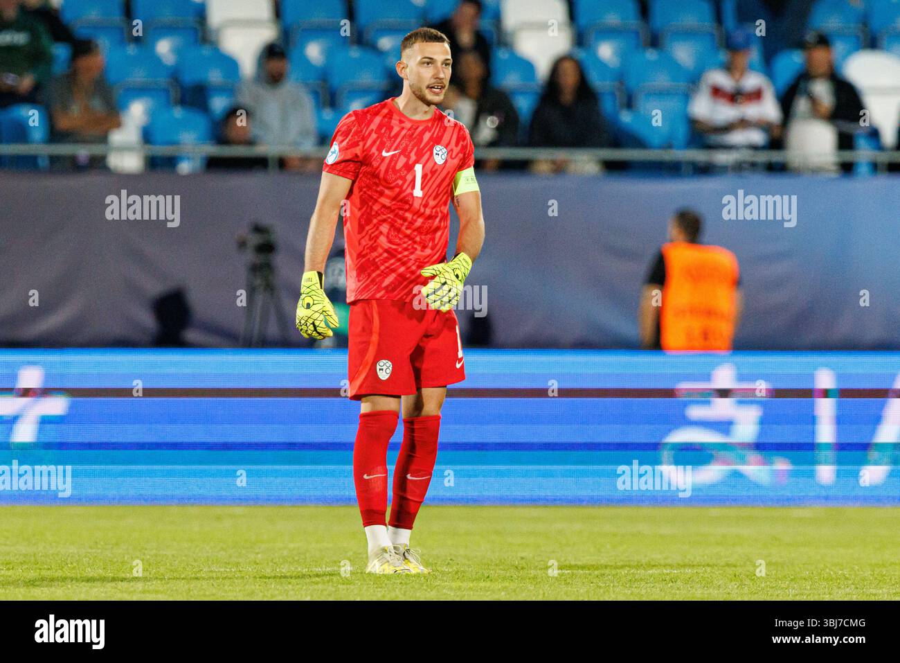 Martin Turk seen during UEFA Euro U-21 2025 game between national teams ...