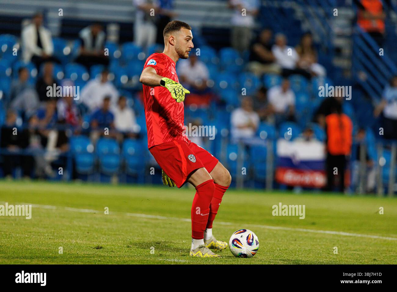 Martin Turk seen during UEFA Euro U-21 2025 game between national teams ...