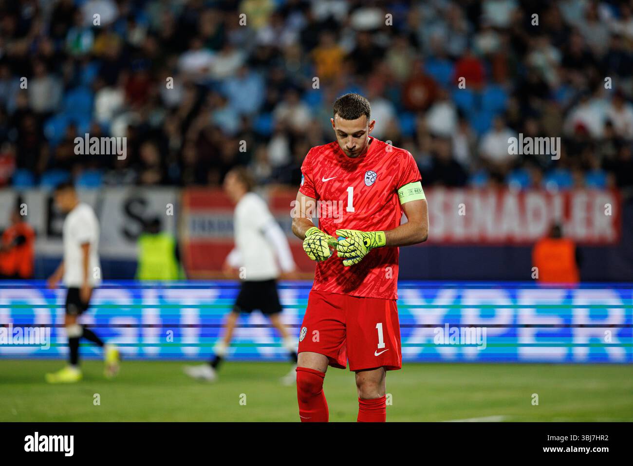 Martin Turk seen during UEFA Euro U-21 2025 game between national teams ...