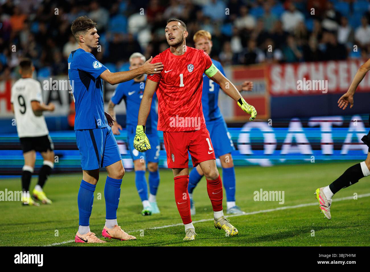 Martin Turk seen during UEFA Euro U-21 2025 game between national teams ...