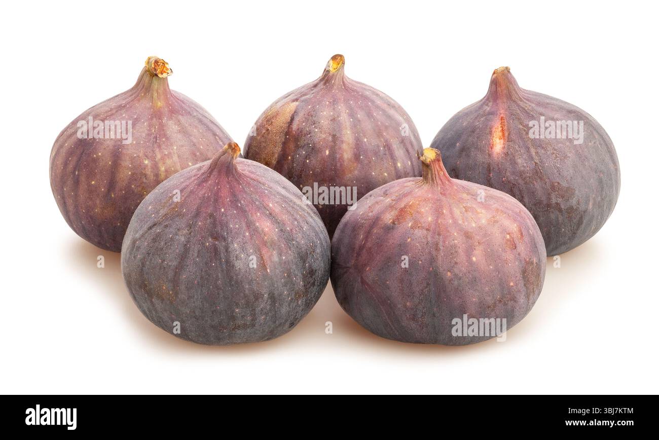 figs path isolated on white Stock Photo
