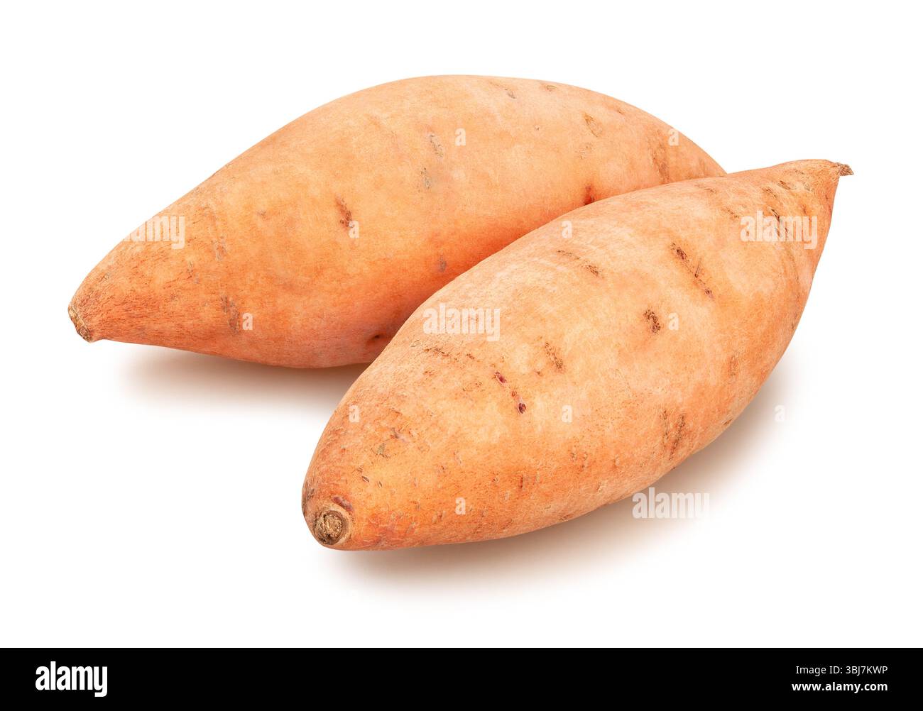 sweet potato path isolated on white Stock Photo