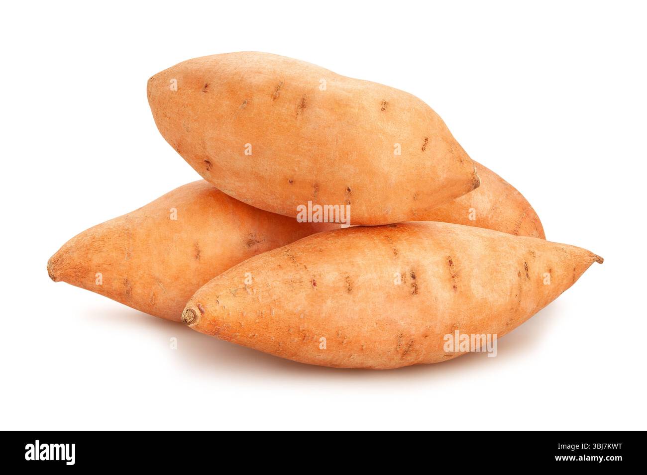 sweet potato path isolated on white Stock Photo