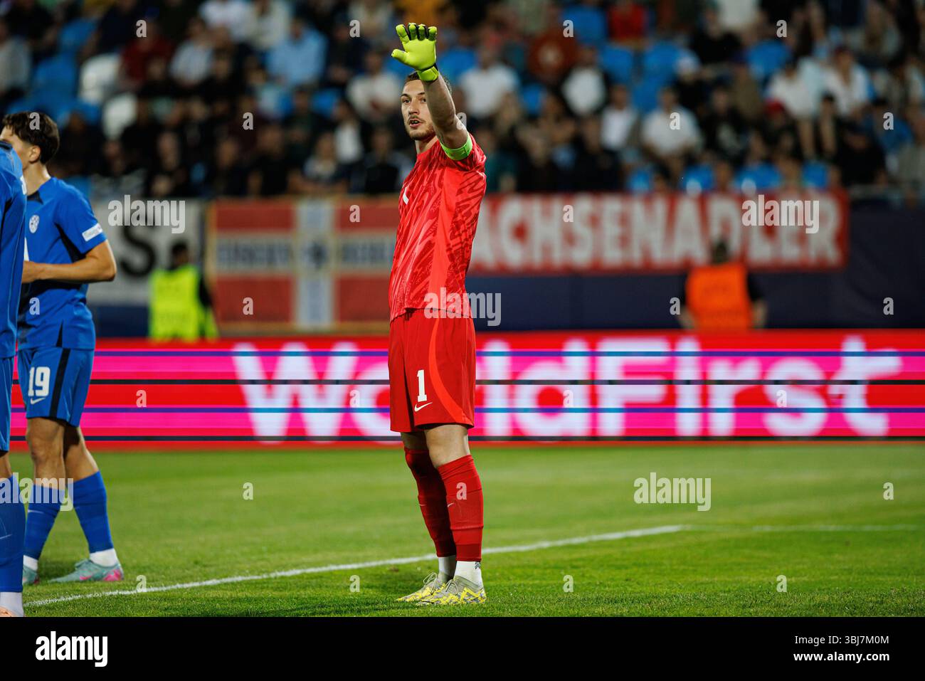 Martin Turk seen during UEFA Euro U-21 2025 game between national teams ...