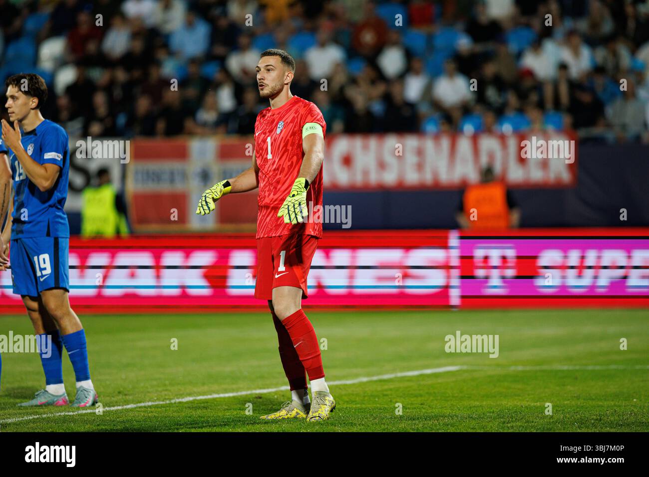 Martin Turk seen during UEFA Euro U-21 2025 game between national teams ...