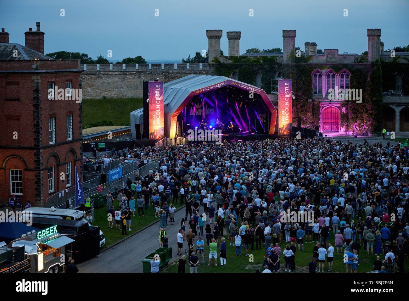 Lincoln, UK. 13th June, 2025. The Stranglers TK Max presents Live at Lincoln Castle Friday 13 June 2025 Baz Warne, Jean Jacques Burnel Credit: Phil Crow/Alamy Live News Stock Photo