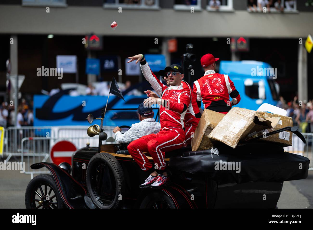 Le Mans, France. 13th June, 2025. 13 FIDANI Orey (can), KERN Lars (ger ...