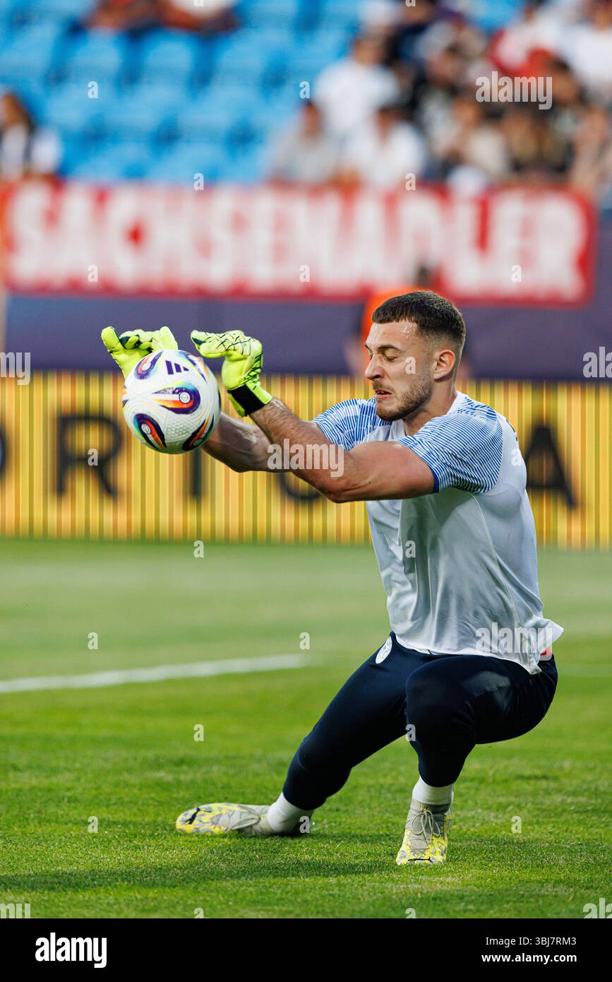 Martin Turk seen during UEFA Euro U-21 2025 game between national teams ...