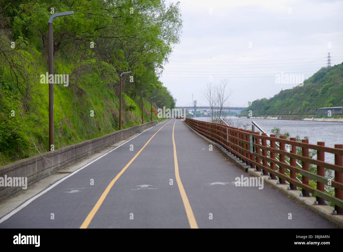 Incheon, South Korea - May 19th 2025: The Ara Bicycle Path runs ...