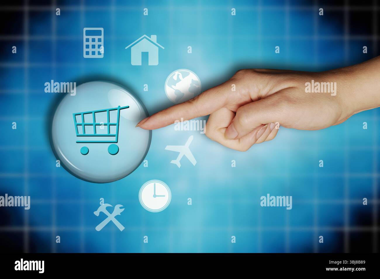 concept for online shopping Stock Photo