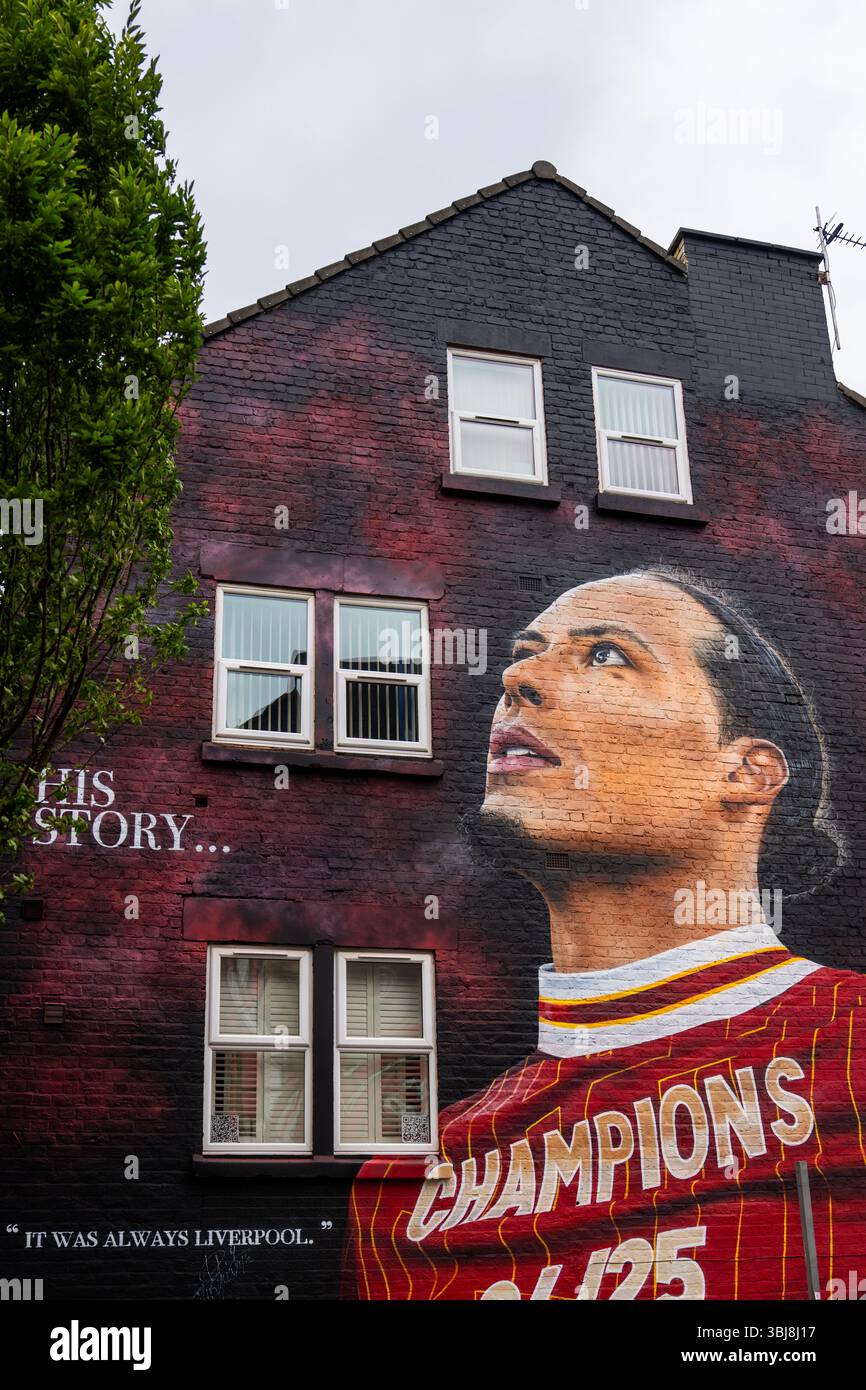 Tableau Toile Anfield Road Liverpool - 30x20 Pouces, Prêt à Accrocher - Art Mural UK