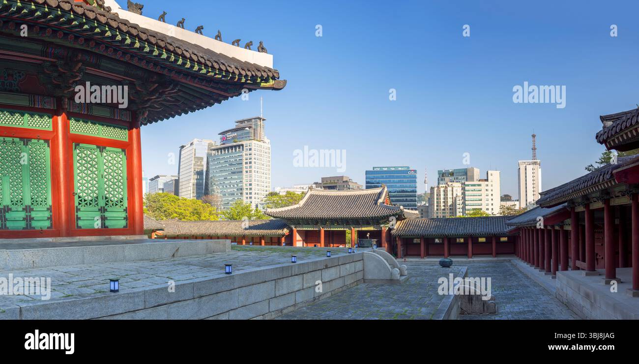 Gyeonghuigung Palace And Skyscrapers Seoul Seoul Metropolitan Area gyeonghuigung-palace-and-skyscrapers-seoul-seoul-metropolitan-area