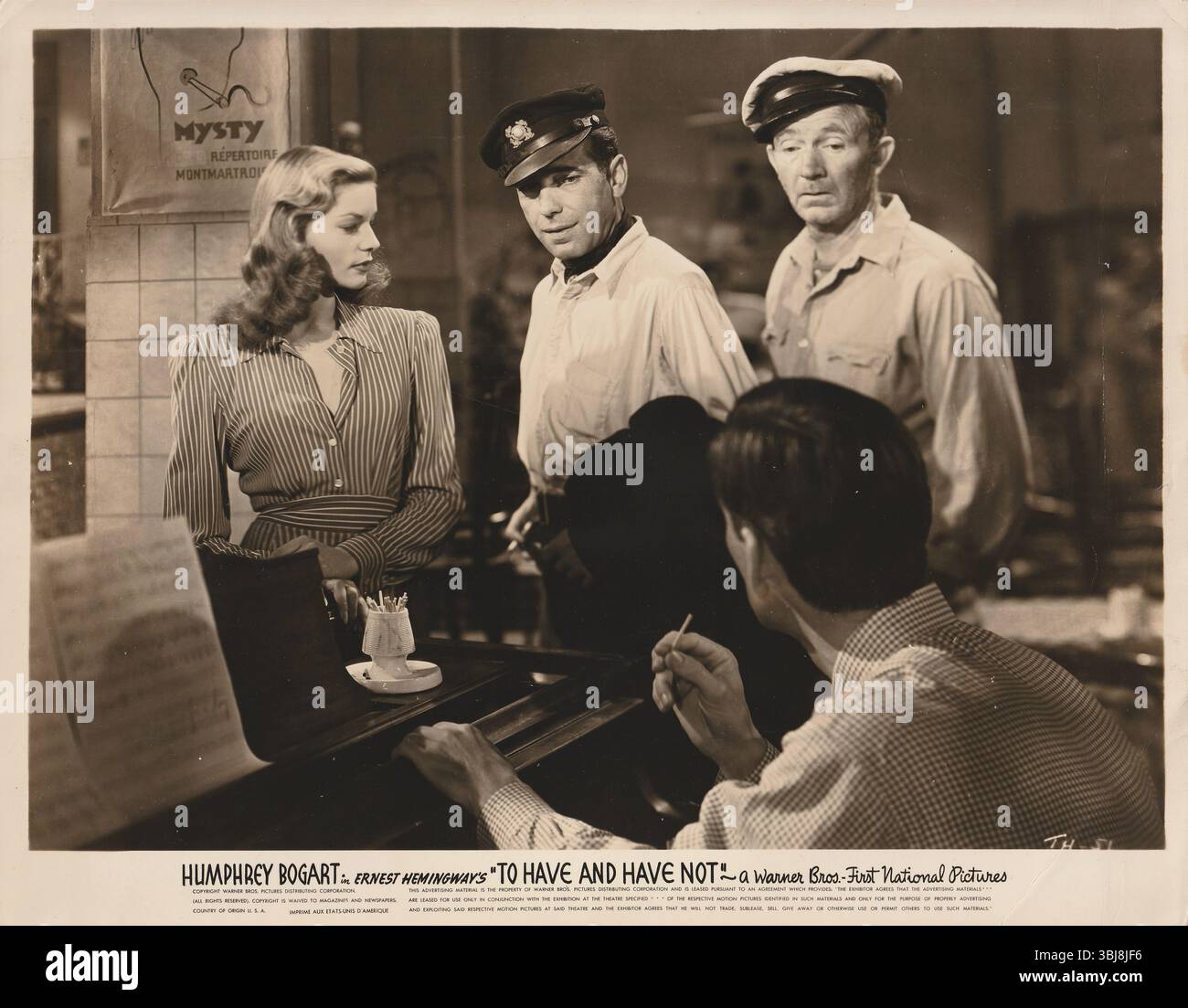 To Have And Have Not 1944 Humphrey bogart Lauren Bacall Ernest ...