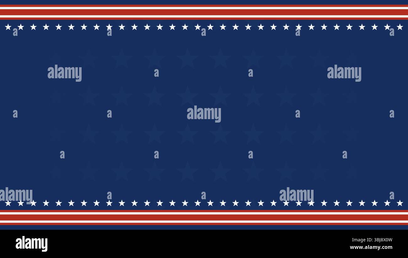 American template background with stars, red and white stripes suitable for celebrating important event Stock Vector