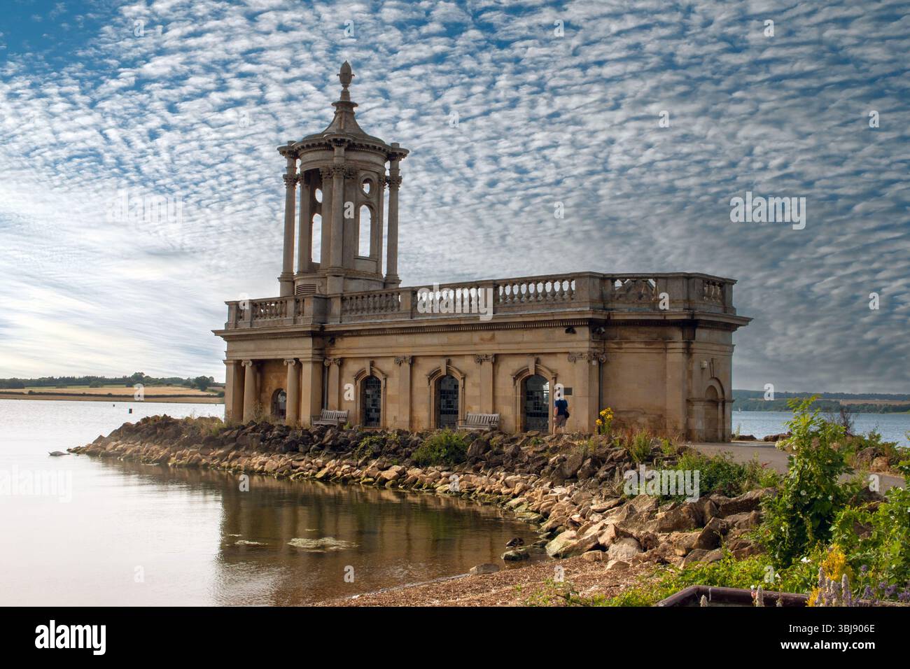 Light clouds over St Matthews Church (Normanton Church), Rutland Water ...