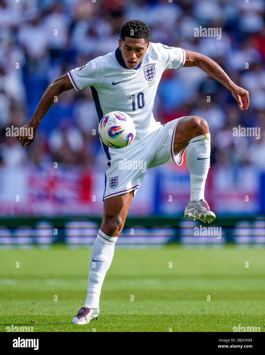 Barcelona, Spain. 07th June, 2025. Jude Bellingham of England during ...
