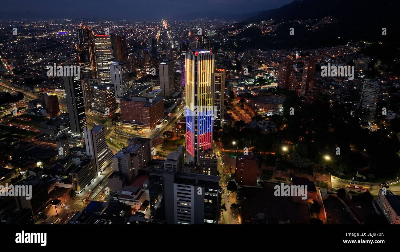 Bogota Skyline in Cundinamarca Colombia. Travel Destination. Tourism ...