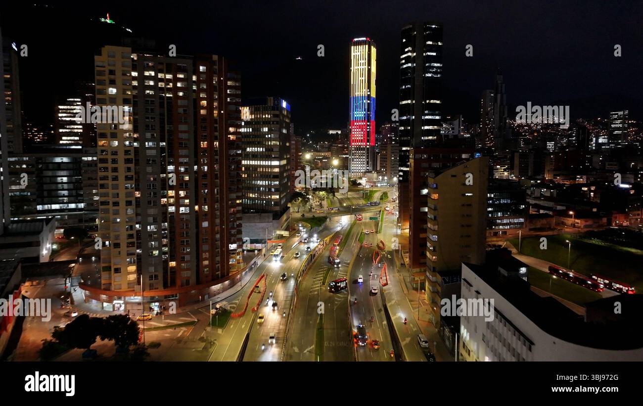 Bogota Skyline in Cundinamarca Colombia. Travel Destination. Tourism ...
