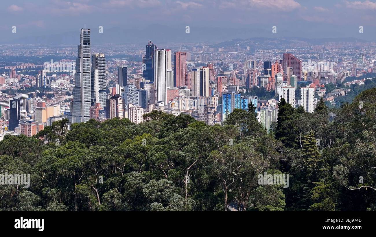 Bogota Skyline in Cundinamarca Colombia. Travel Destination. Tourism ...