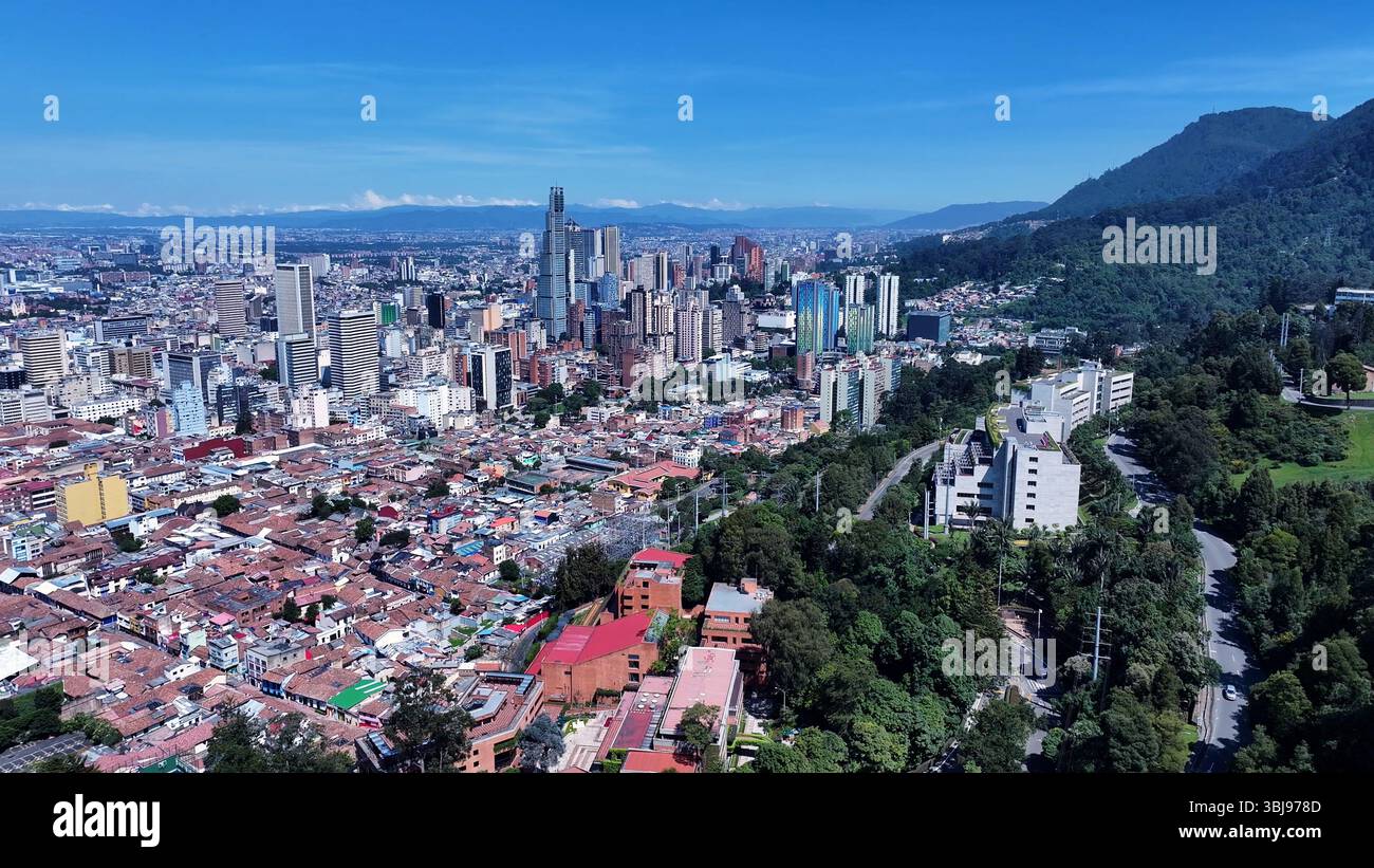 Bogota Skyline in Cundinamarca Colombia. Travel Destination. Tourism ...