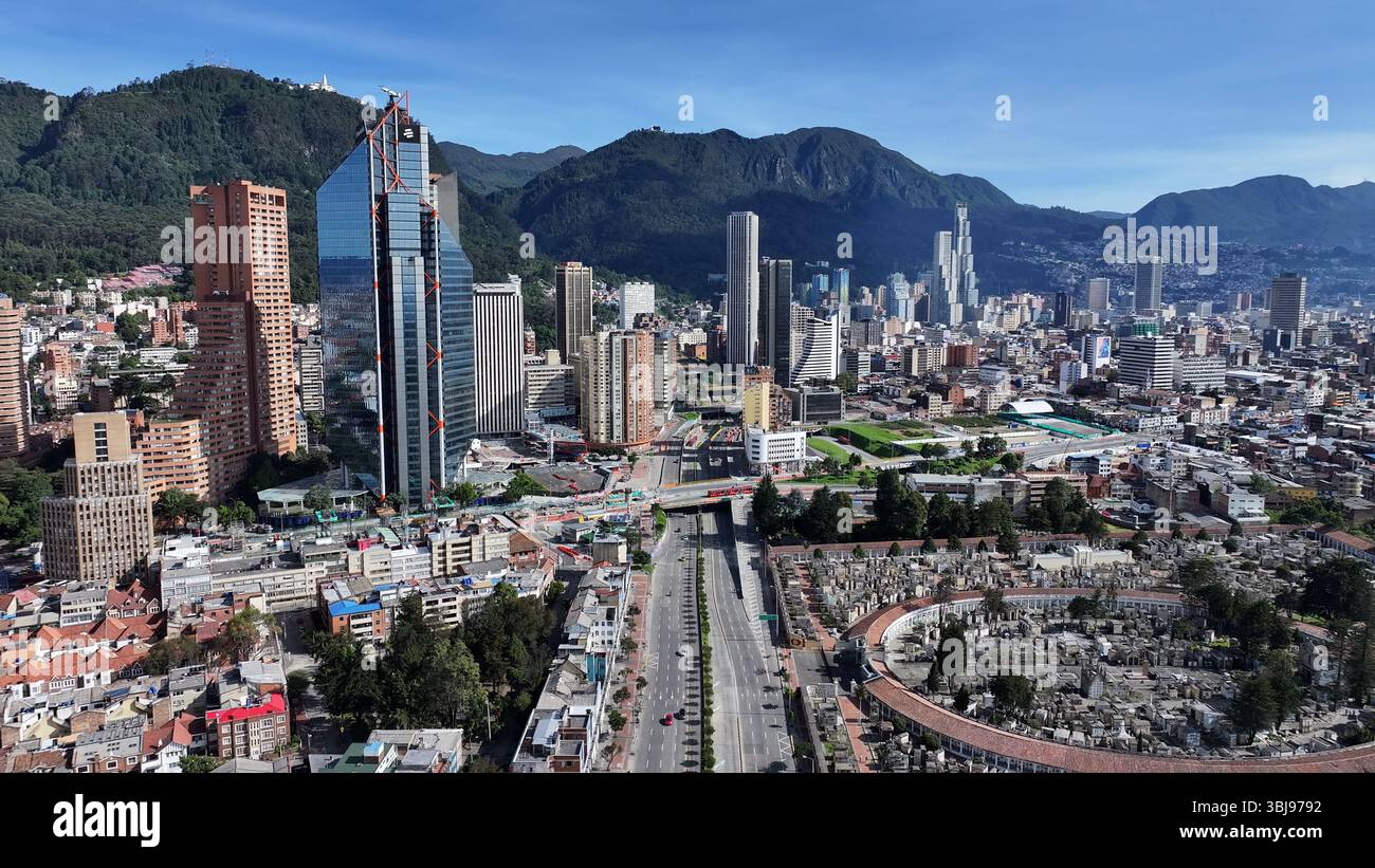 Bogota Skyline in Cundinamarca Colombia. Travel Destination. Tourism ...