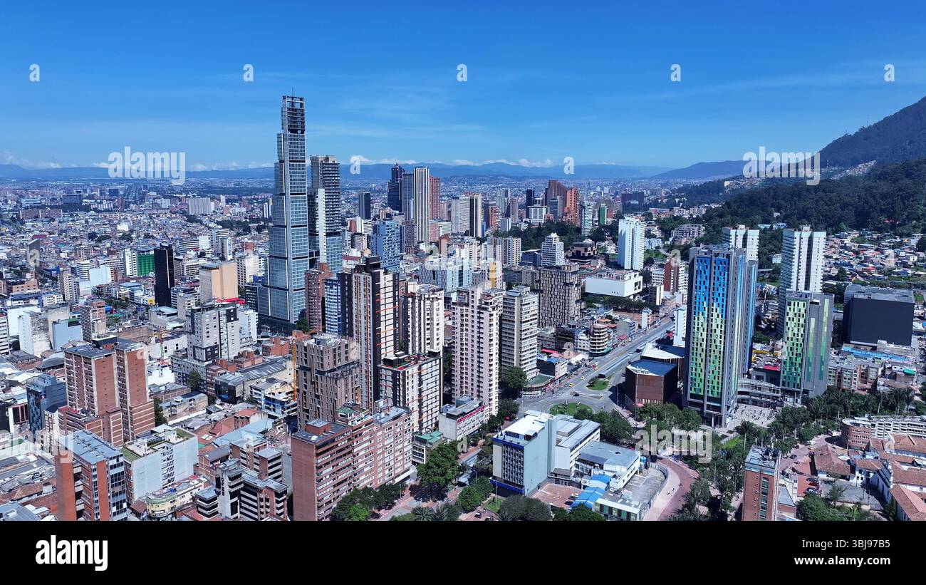 Bogota Skyline in Cundinamarca Colombia. Travel Destination. Tourism ...