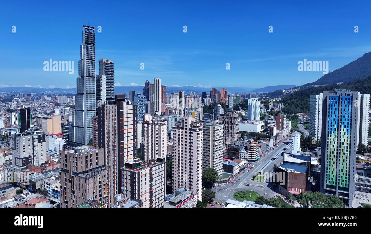 Bogota Skyline in Cundinamarca Colombia. Travel Destination. Tourism ...