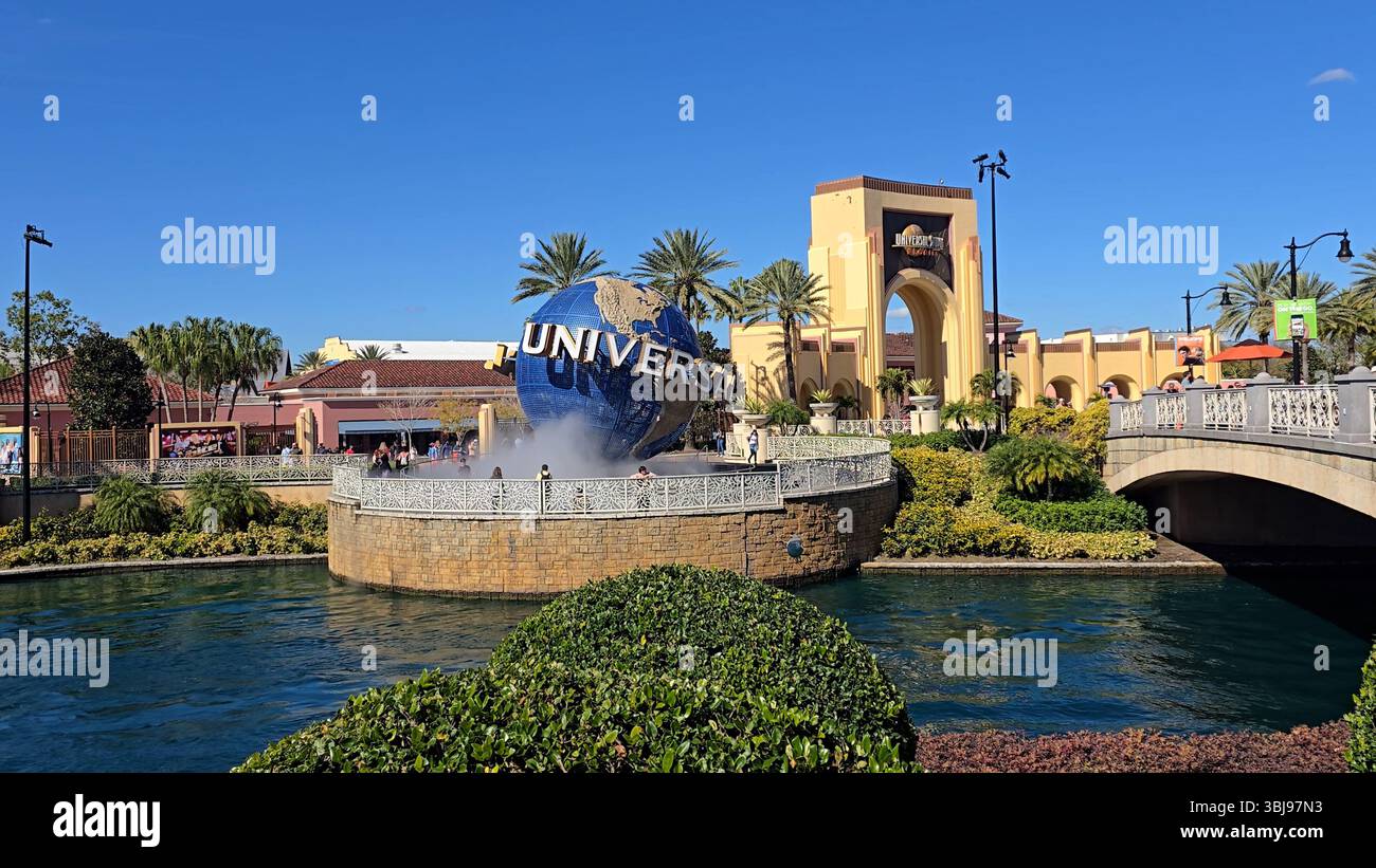 Orlando Skyline in Florida United States. Travel Destination. Tourism landmark. Beautiful City of Orlando in United States. Stock Photo