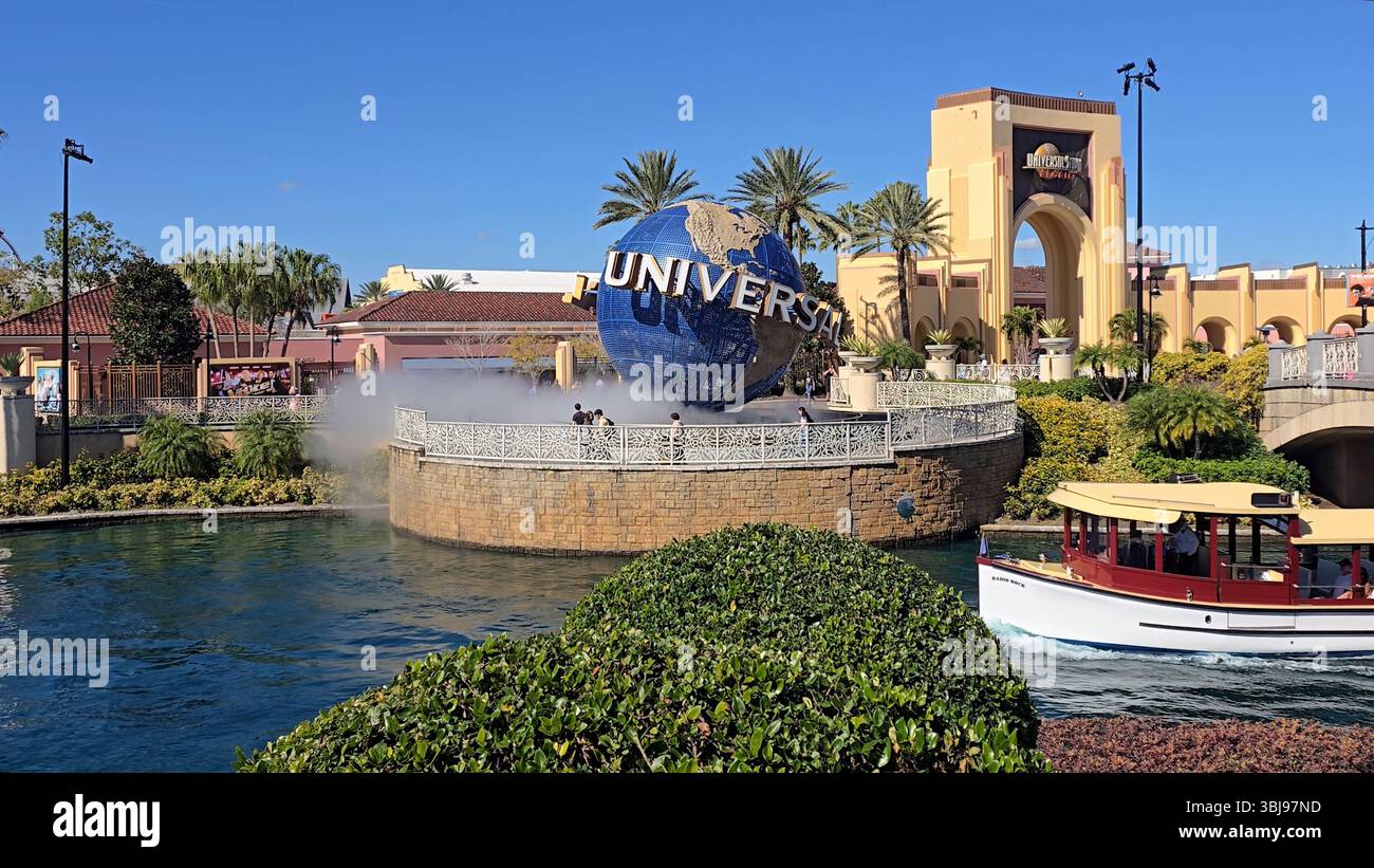 Orlando Skyline in Florida United States. Travel Destination. Tourism landmark. Beautiful City of Orlando in United States. Stock Photo