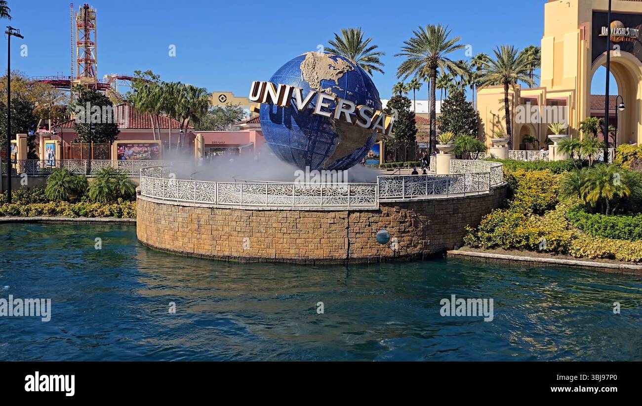 Orlando Skyline in Florida United States. Travel Destination. Tourism landmark. Beautiful City of Orlando in United States. Stock Photo