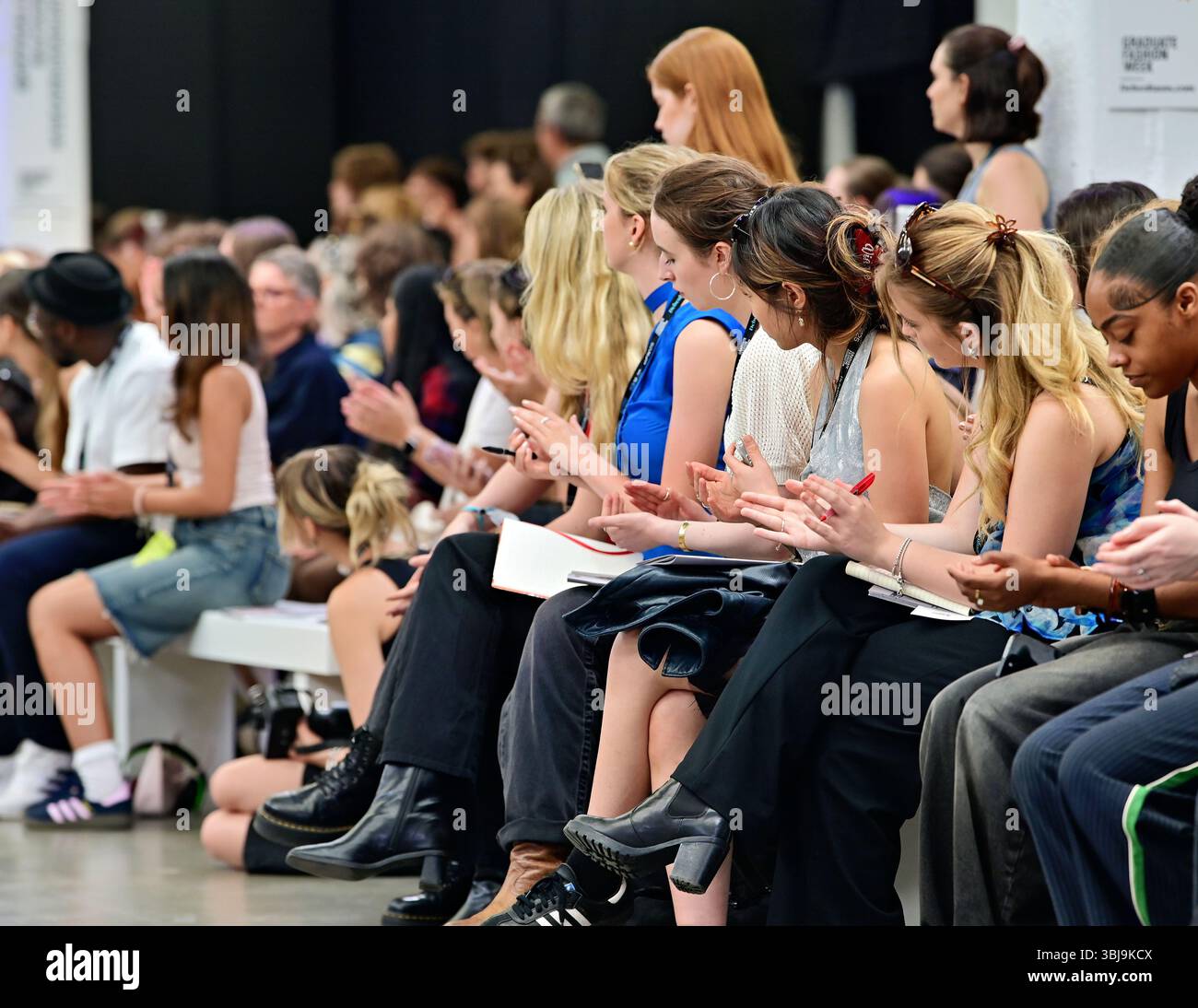 London, UK. 14th June, 2025. De Montfort University's graduate students will be showcasing their work at the Graduate Fashion Week 2025 in London, UK. (Photo by ������/See Li/Picture Capital) Credit: See Li/Picture Capital/17�Թ����� Live News Stock Photo
