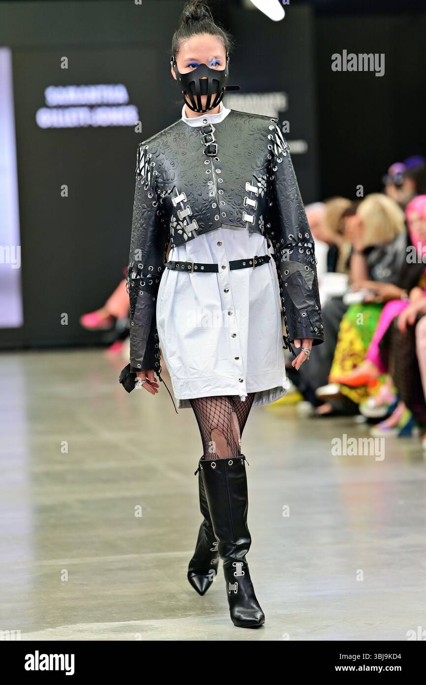 London, UK. 14th June, 2025. De Montfort University's graduate students will be showcasing their work at the Graduate Fashion Week 2025 in London, UK. (Photo by ������/See Li/Picture Capital) Credit: See Li/Picture Capital/17�Թ����� Live News Stock Photo