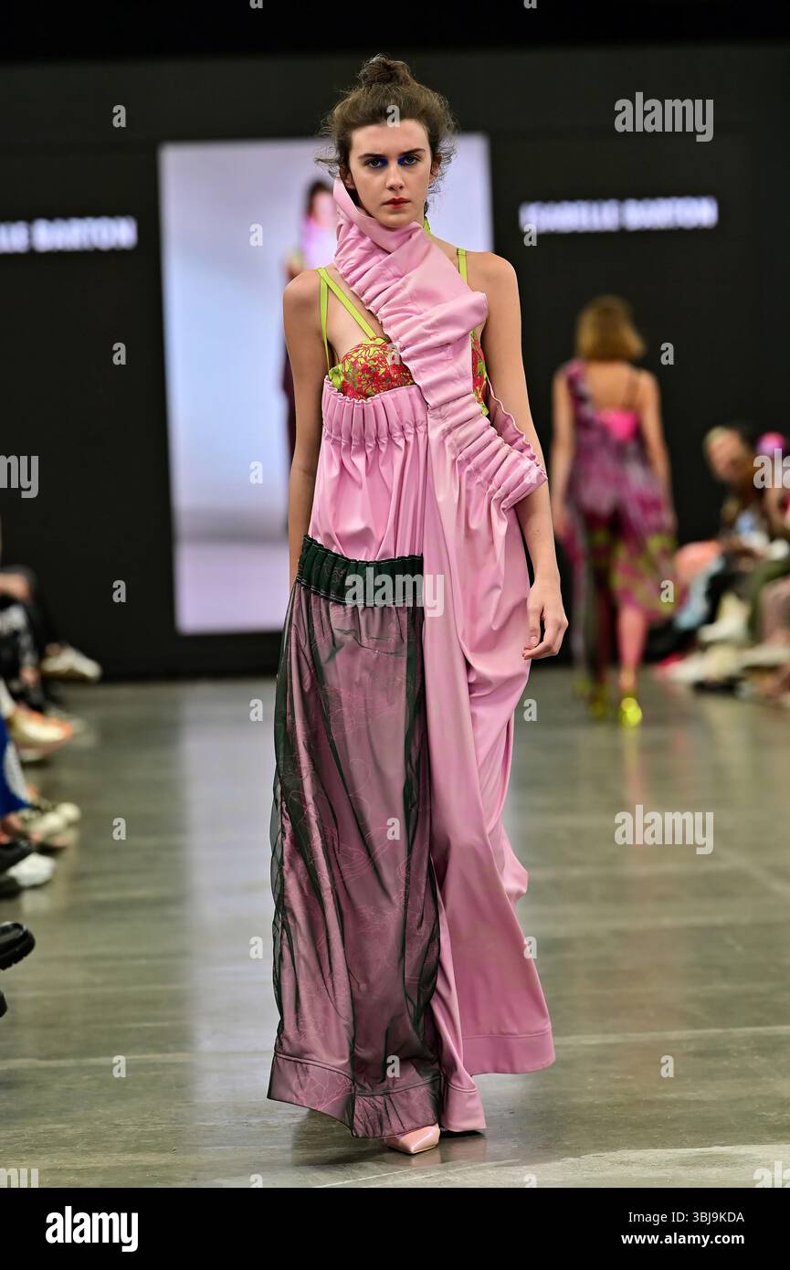 London, UK. 14th June, 2025. De Montfort University's graduate students will be showcasing their work at the Graduate Fashion Week 2025 in London, UK. (Photo by ������/See Li/Picture Capital) Credit: See Li/Picture Capital/17�Թ����� Live News Stock Photo