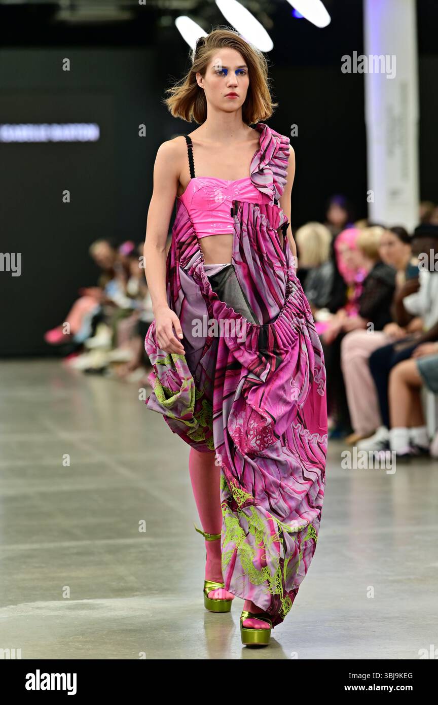 London, UK. 14th June, 2025. De Montfort University's graduate students will be showcasing their work at the Graduate Fashion Week 2025 in London, UK. (Photo by ������/See Li/Picture Capital) Credit: See Li/Picture Capital/17�Թ����� Live News Stock Photo