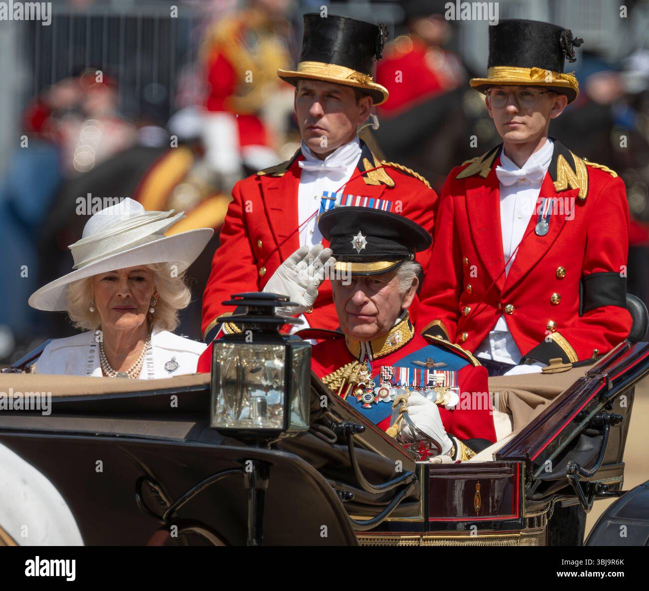Horse Guards Parade, London, UK. 14th June, 2025. Trooping the Colour ...