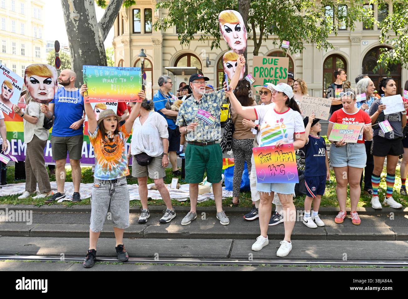 Vienna Parade Vienna, Austria. 14th June 2025. . 29th Rainbow Parade on Vienna's ...
