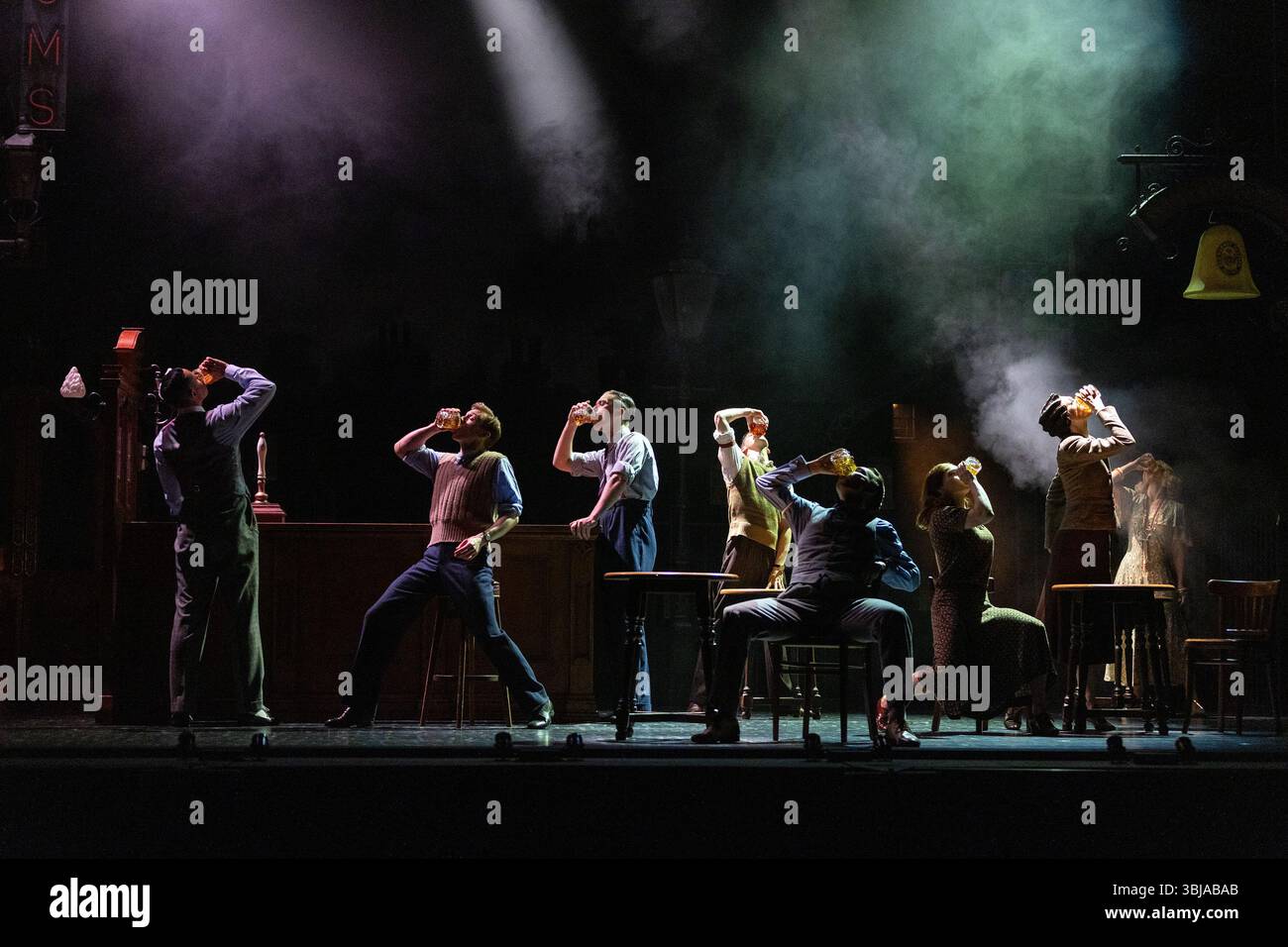 l-r: Glenn Graham (Ernest Ralph Gorse), Andy Monaghan (Frank), Reece ...