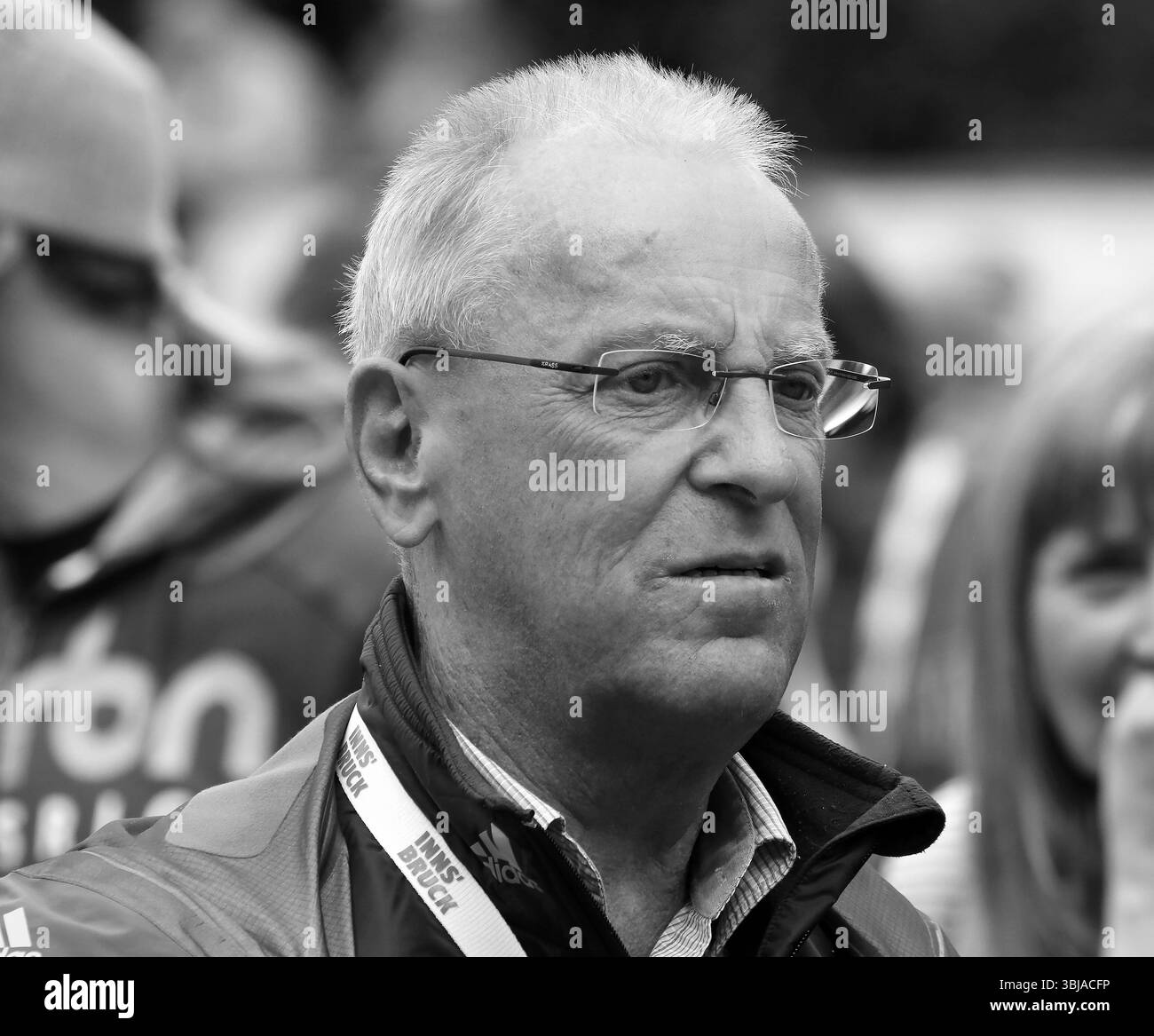 Hier im Bild der langjährige FIS Koordinator für den COC, Continentalcup, Horst Thielmann, der gestern im Alter von 70 Jahren, verstorben ist, das Bild stammt aus dem Jahr 2016, hier in s/w, schwarz/weiss, Trauer Stock Photo