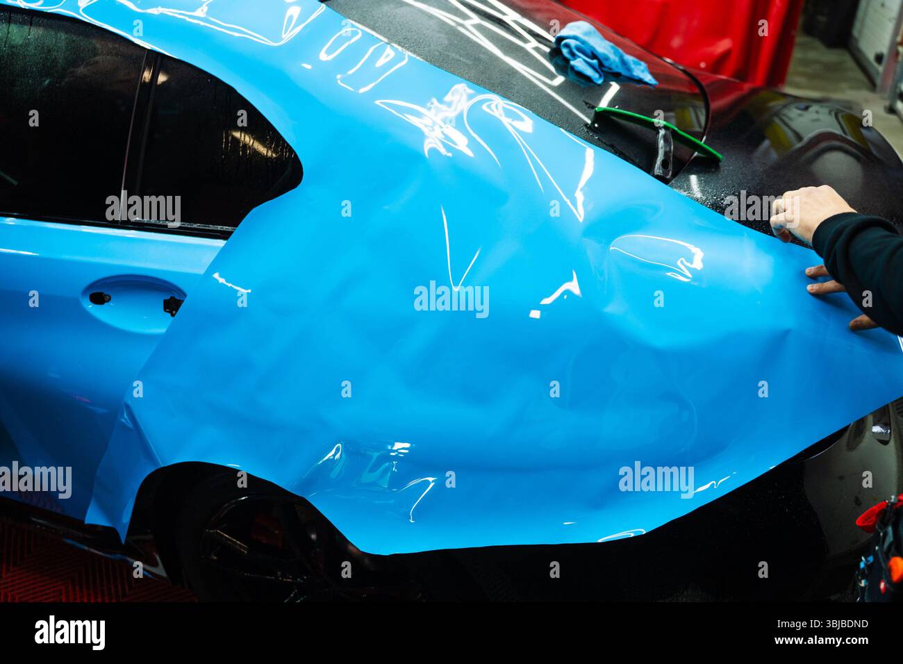 Bold blue vinyl wrap hi-res stock photography and images - Alamy