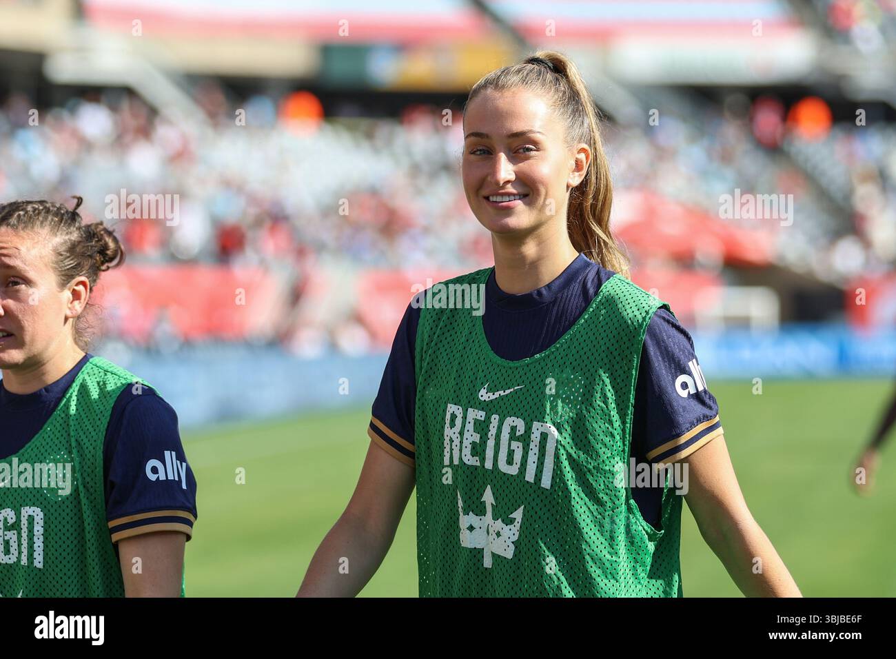 Chicago, USA, June 14 2025: Jordyn Huitema (9 Seattle Reign FC) is seen