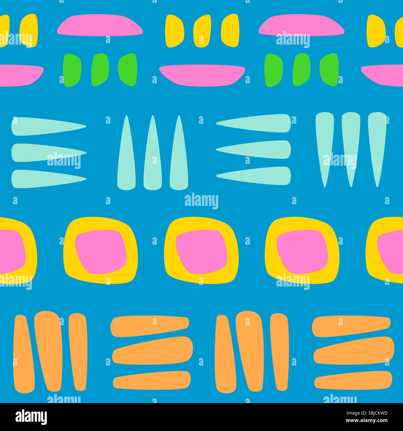 Happy vibrance seamless pattern multicolor Stock Vector