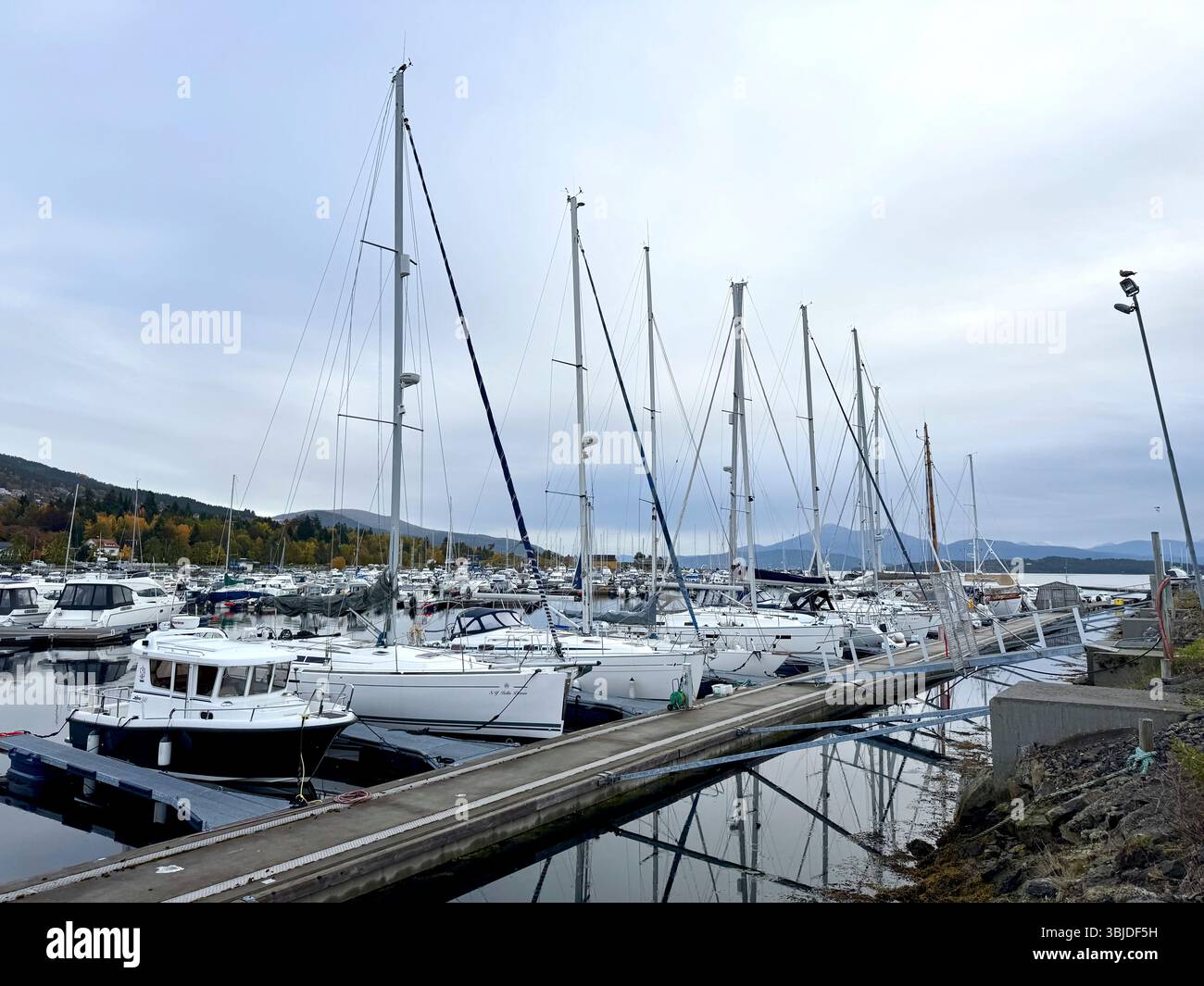Molde Småbåthavn. Molde Marina. Molde, Nrway. - Smartphone Captured Stock Image